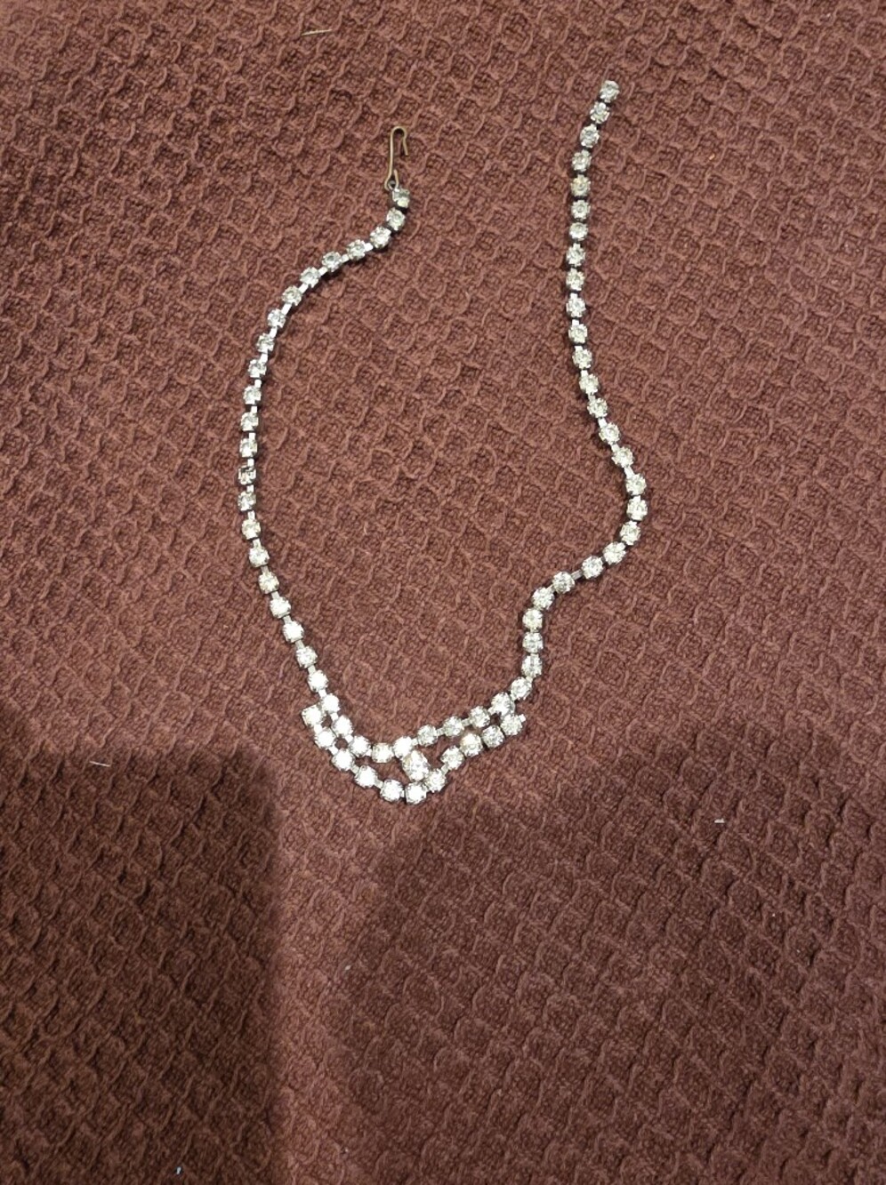 Classic Silver Crystal Tennis Necklace - Sparkling Rhinestone Strand